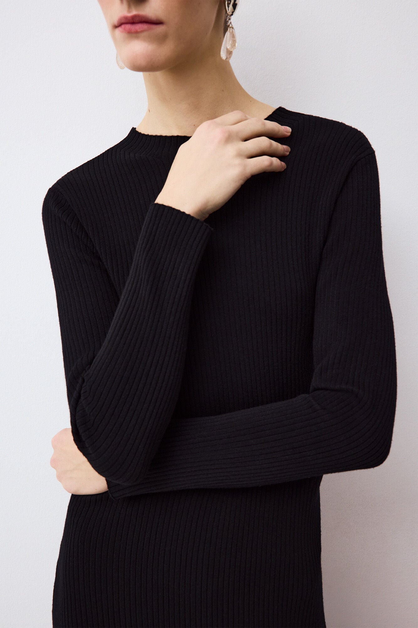 Pedro del Hierro Shimmer knit dress Black