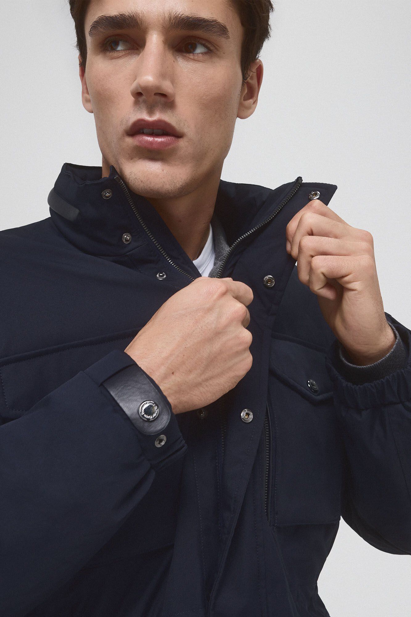 Pedro del Hierro Jacket with four pockets Blue