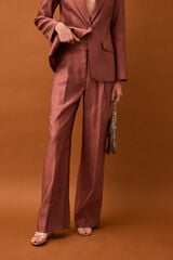 Pedro del Hierro Metallic trousers Pink