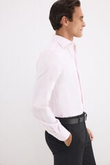 Pedro del Hierro Plain non-iron stain-resistant dress shirt Pink