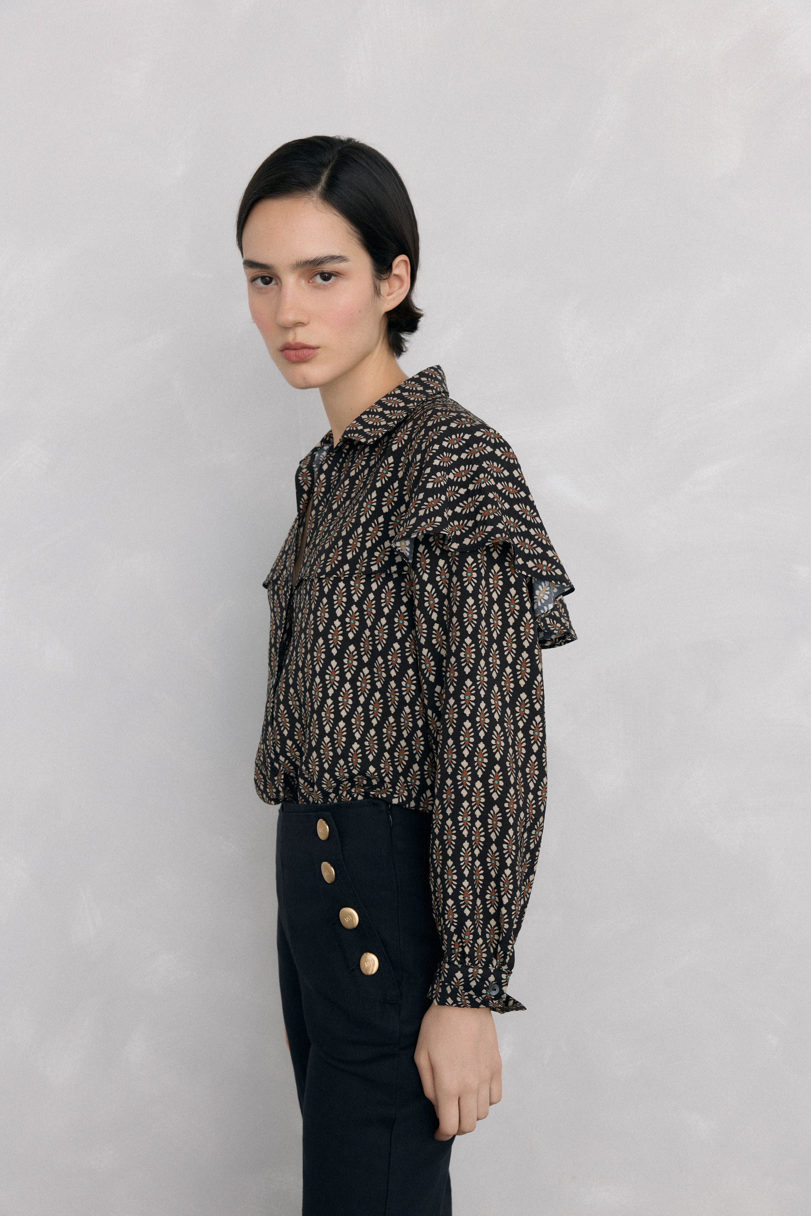 Pedro del Hierro Blusa estampada capa