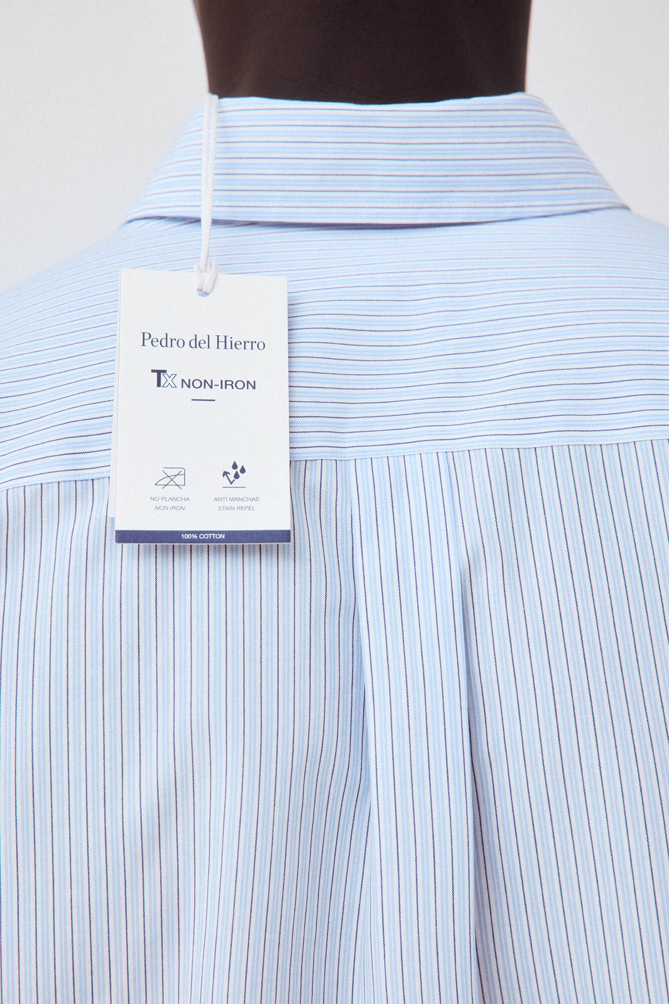 Pedro del Hierro Striped shirt Blue