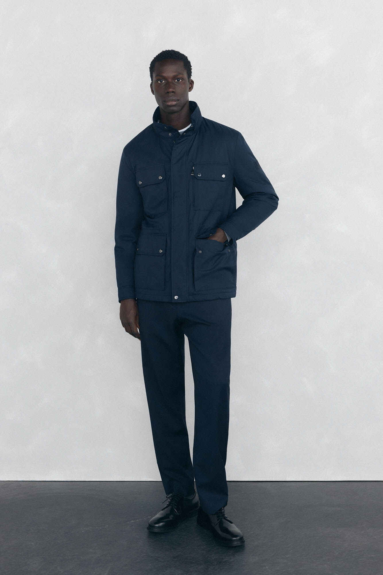 Pedro del Hierro Jaqueta de 4 bolsos Azul