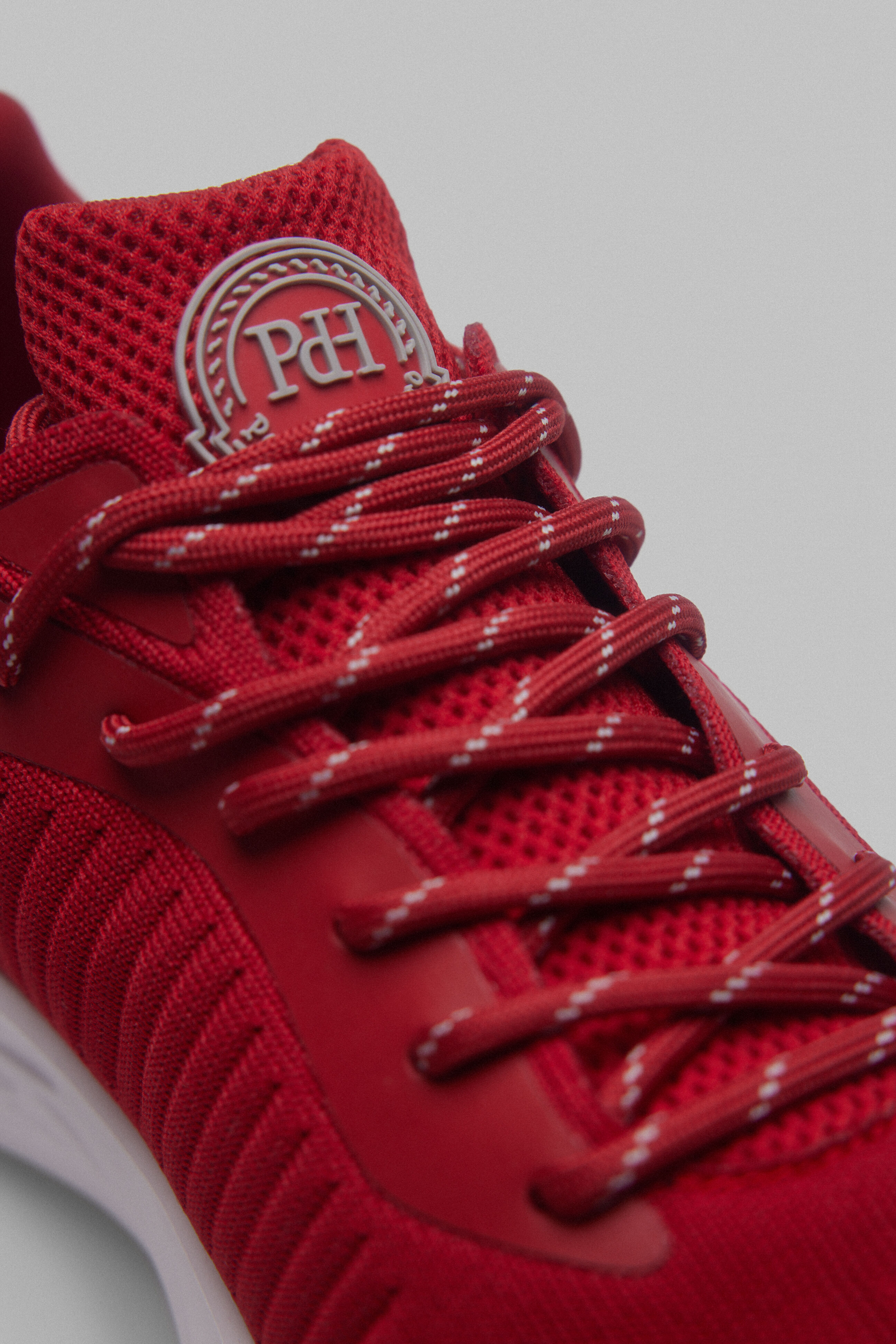 Pedro del Hierro Sapatilhas t&ecirc;xtil cord&otilde;es Vermelho