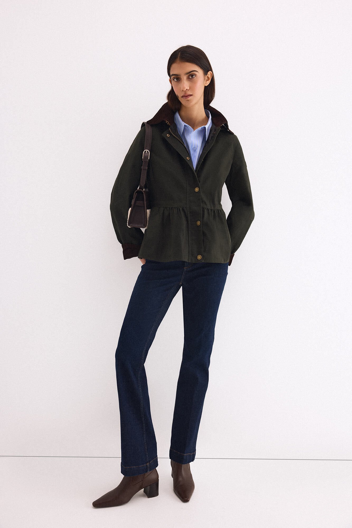 Pedro del Hierro Parka encerada com capuz