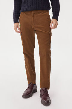 Pedro del Hierro Cargo trousers with comfort waistband Beige