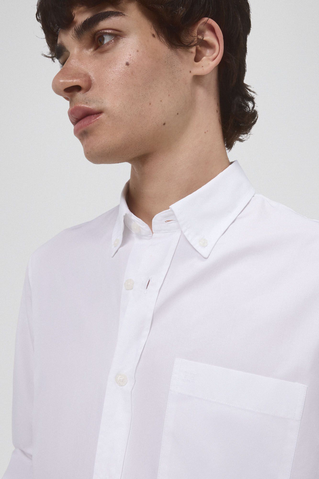 Pedro del Hierro Italian poplin shirt White
