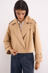 Pedro del Hierro Casaco cruzado crop Beige