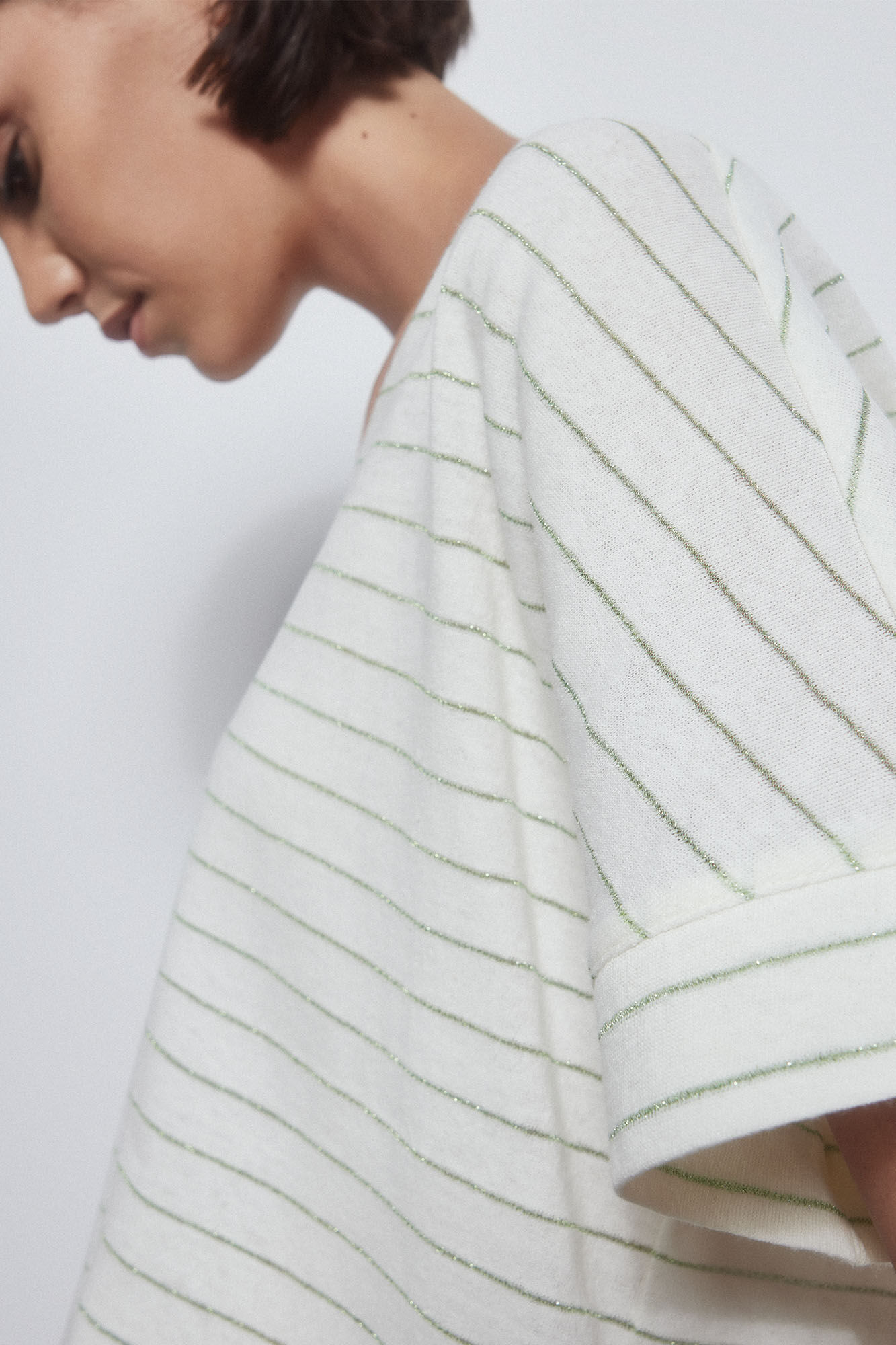 Pedro del Hierro Camiseta listrada manga curta Amarelo