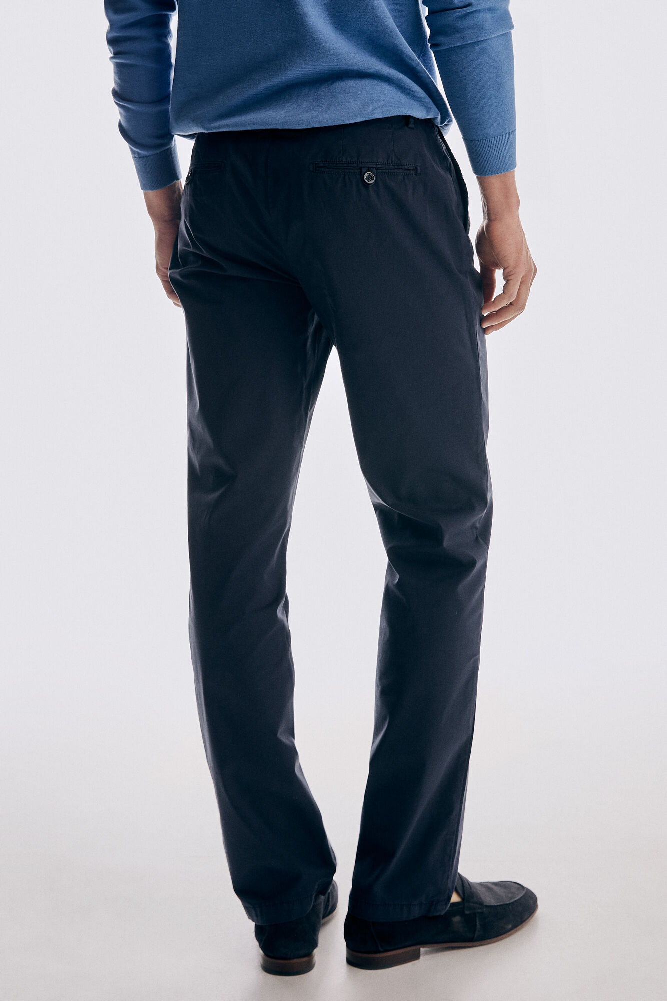 Pedro del Hierro Classic fit Premium Flex chinos Blue