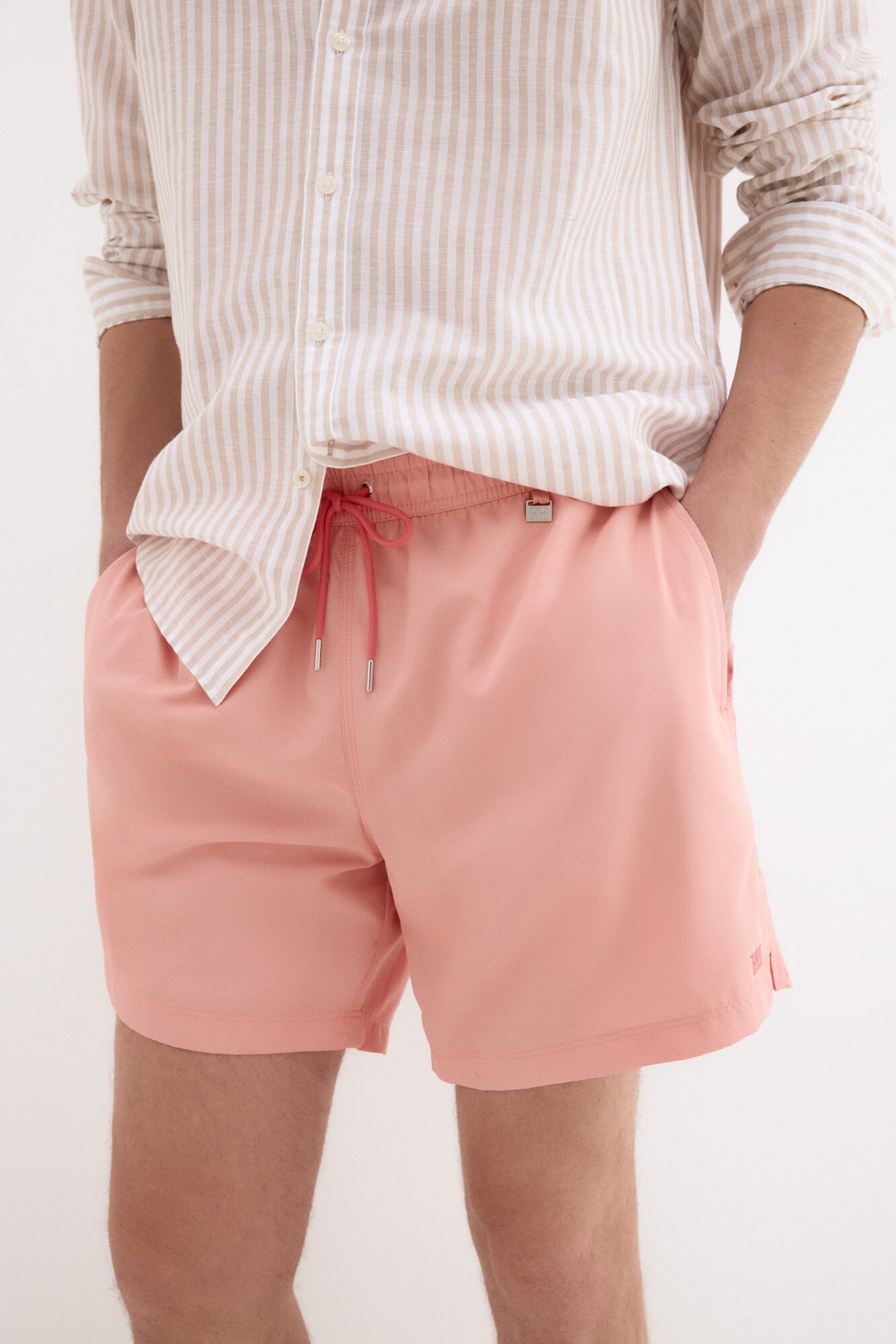 Pedro del Hierro Plain basic swimwear Coral
