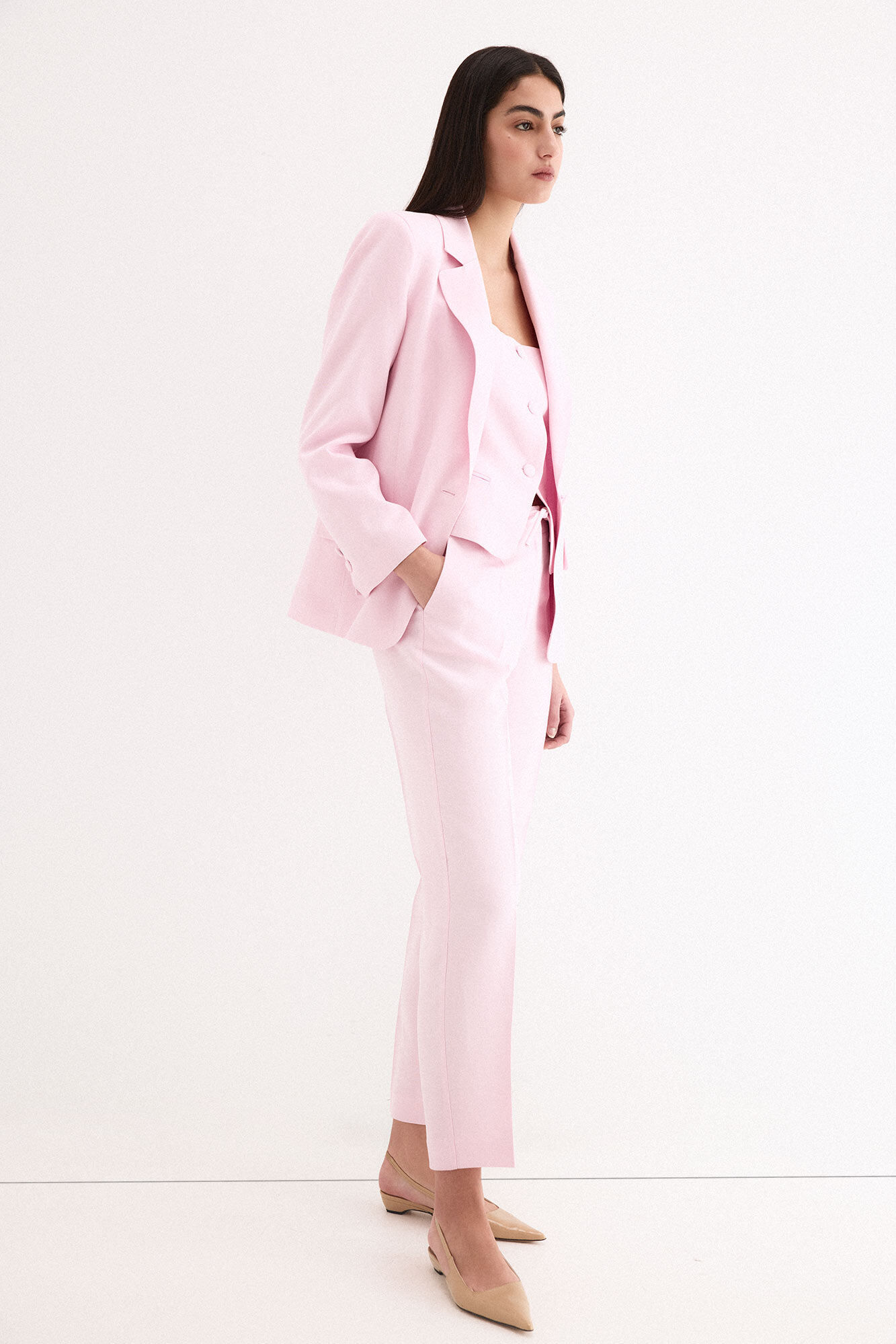Pedro del Hierro Blazer de fantasia Rosa