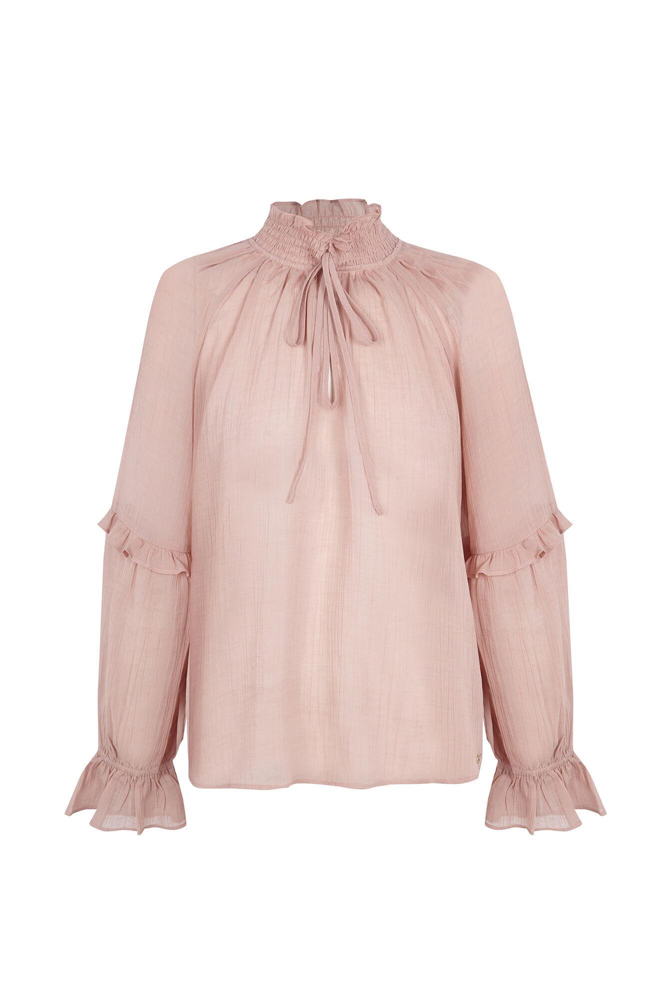 Pedro del Hierro Fluid ruffle blouse Pink