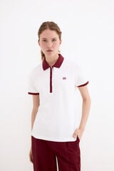 Pedro del Hierro Short sleeve polo shirt White