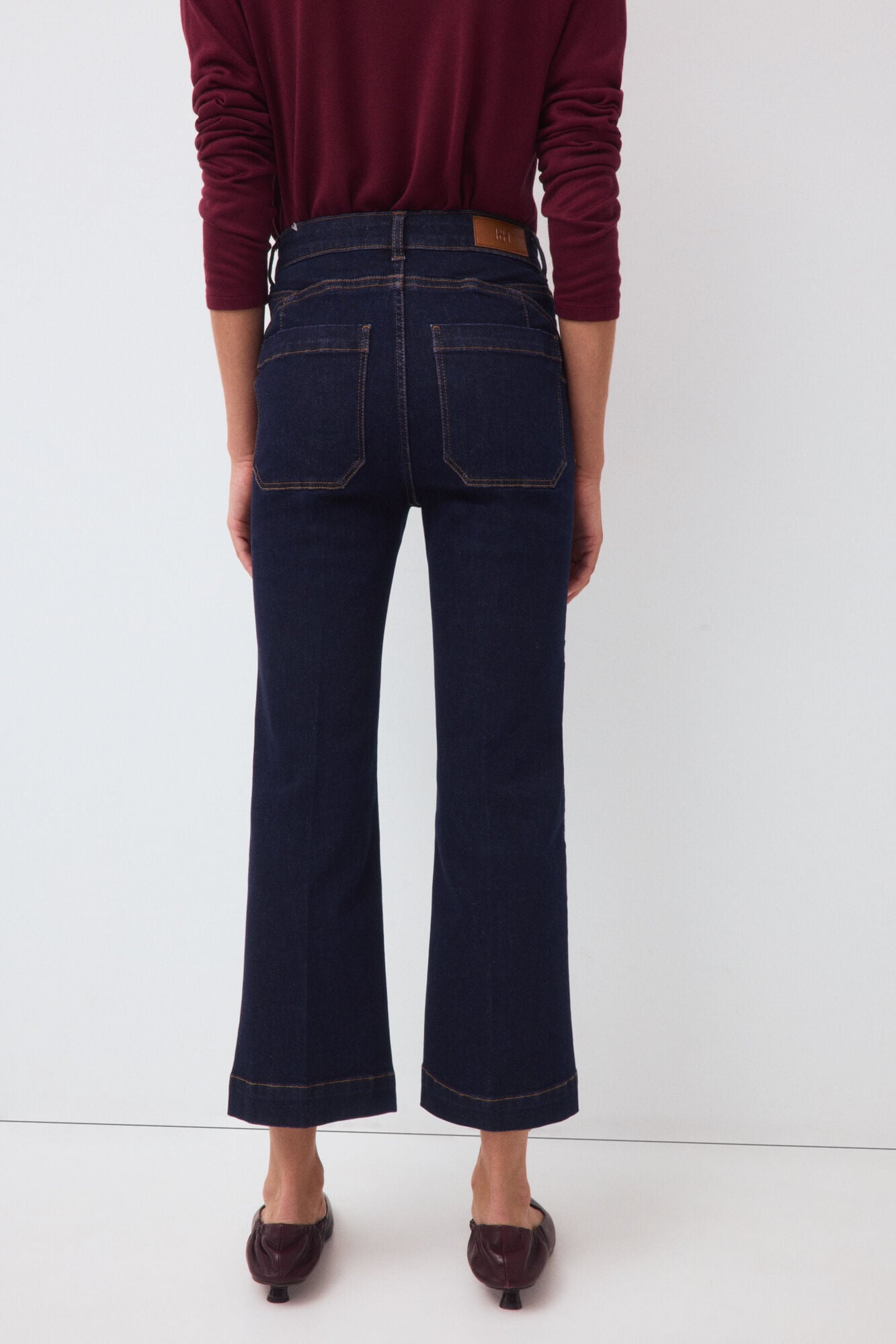 Pedro del Hierro Capri push up flare jeans Blue