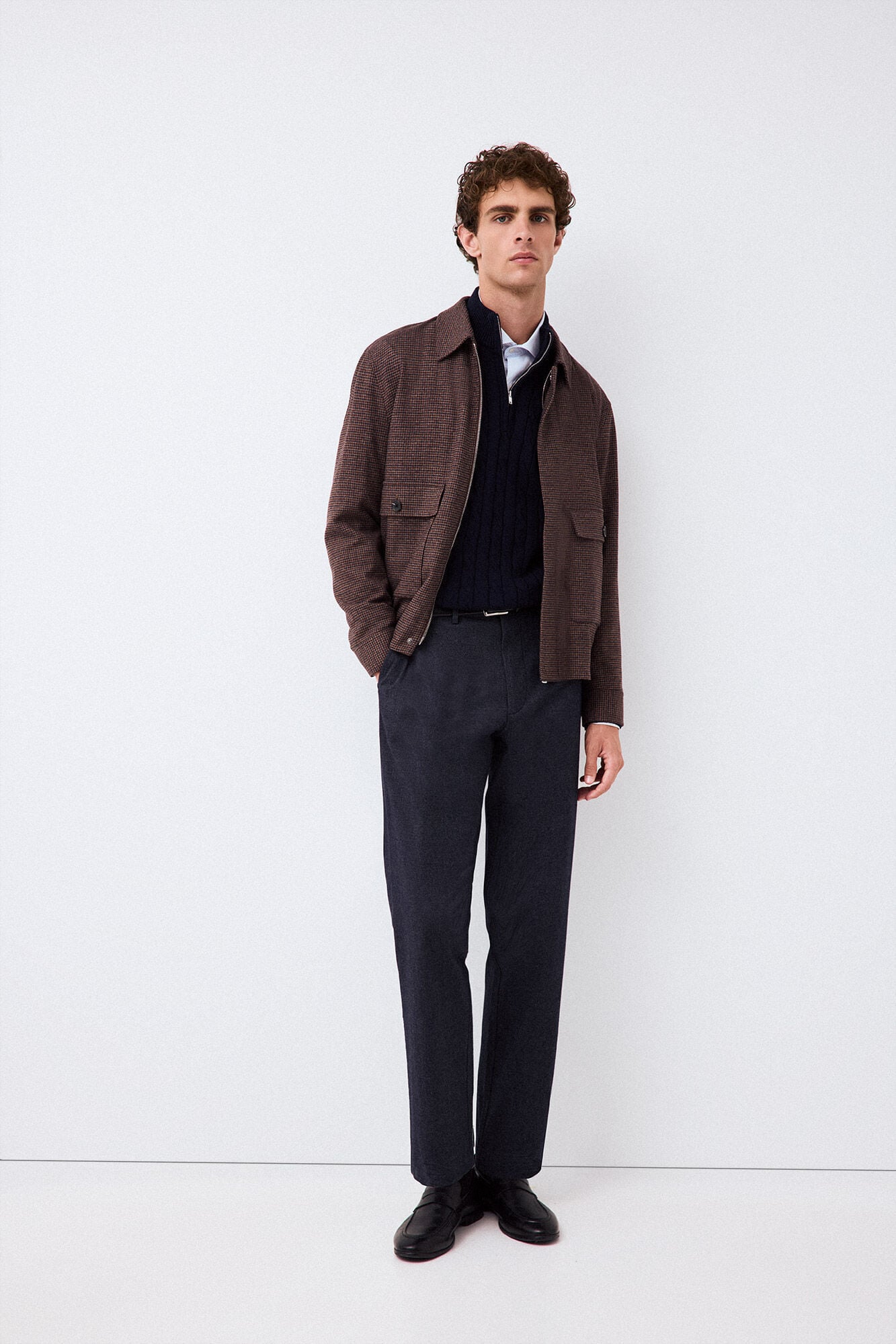 Pedro del Hierro Regular fit chino trousers with elasticated waist
