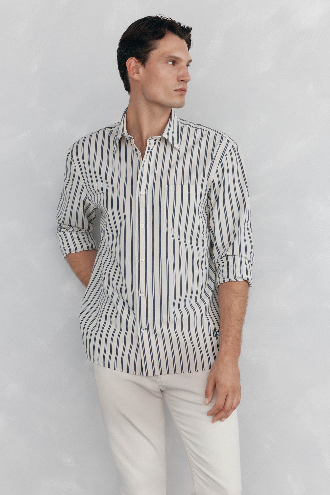 Pedro del Hierro Striped shirt   White