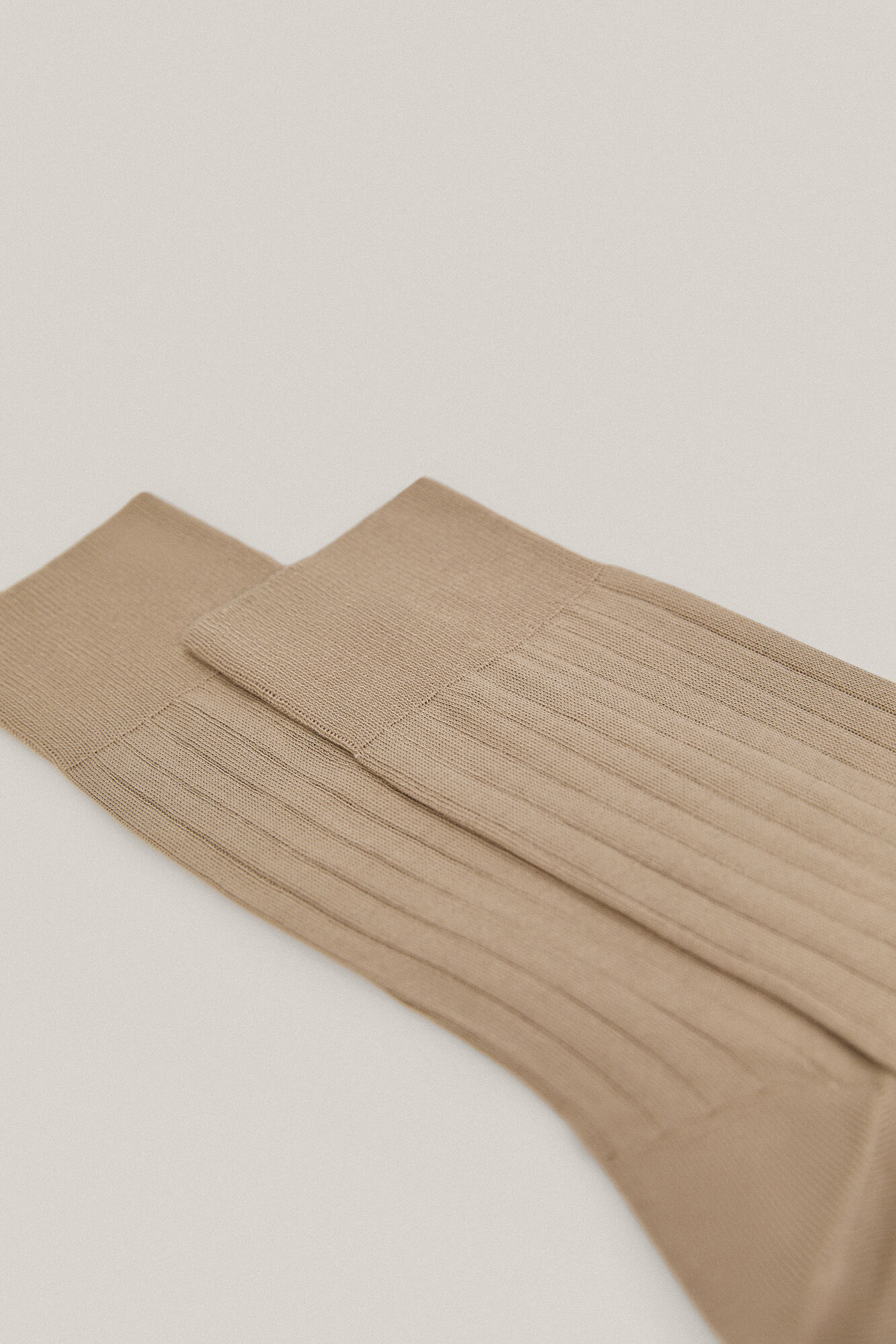 Pedro del Hierro Calcetin liso canale Beige