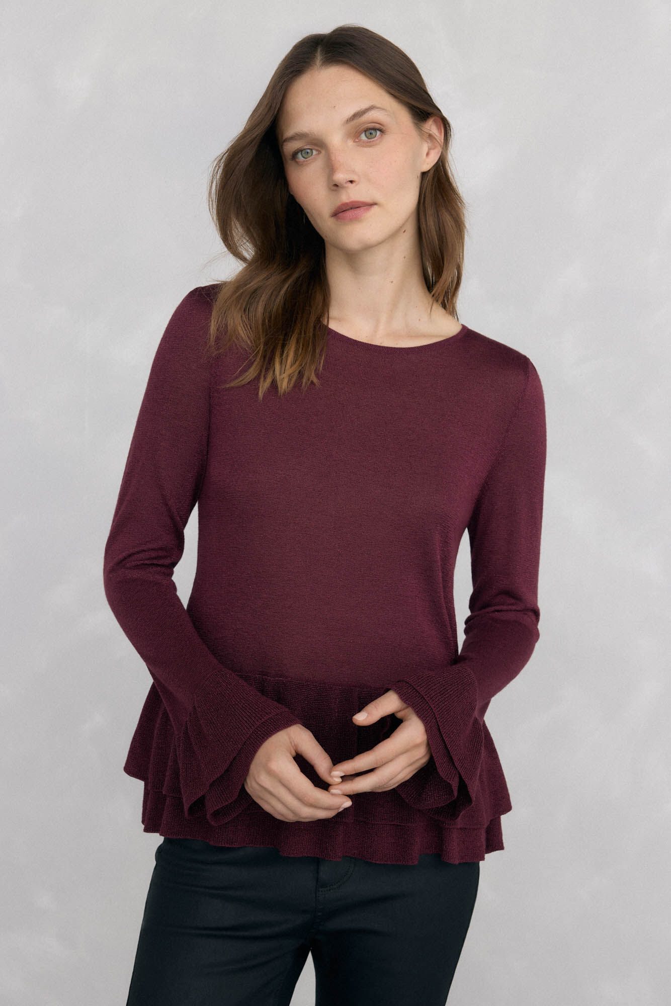 Pedro del Hierro Jersey brillo volantes