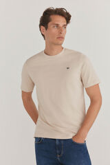 Pedro del Hierro Basic T-shirt Beige