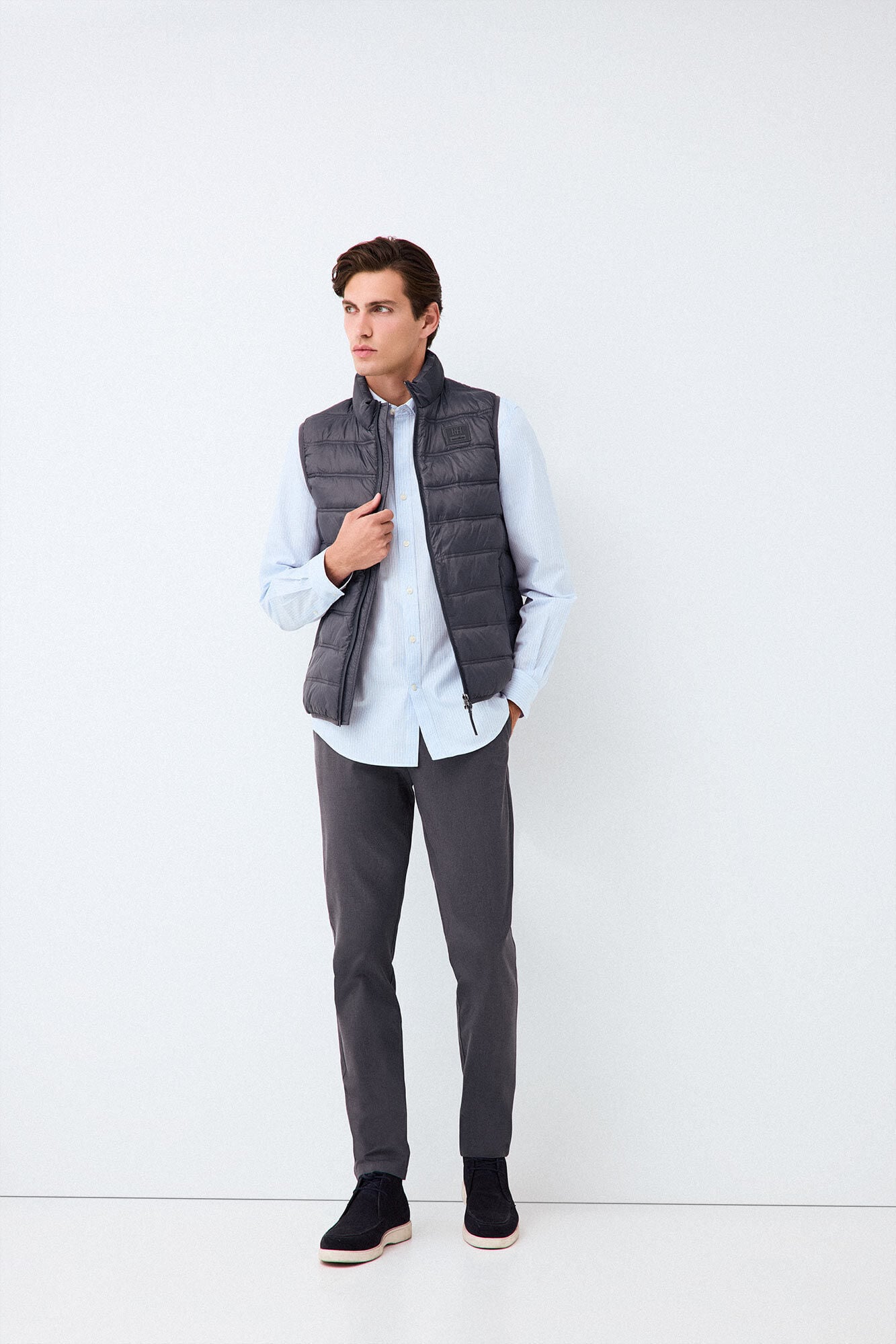 Pedro del Hierro Colete acolchoado ultraleve Cizento