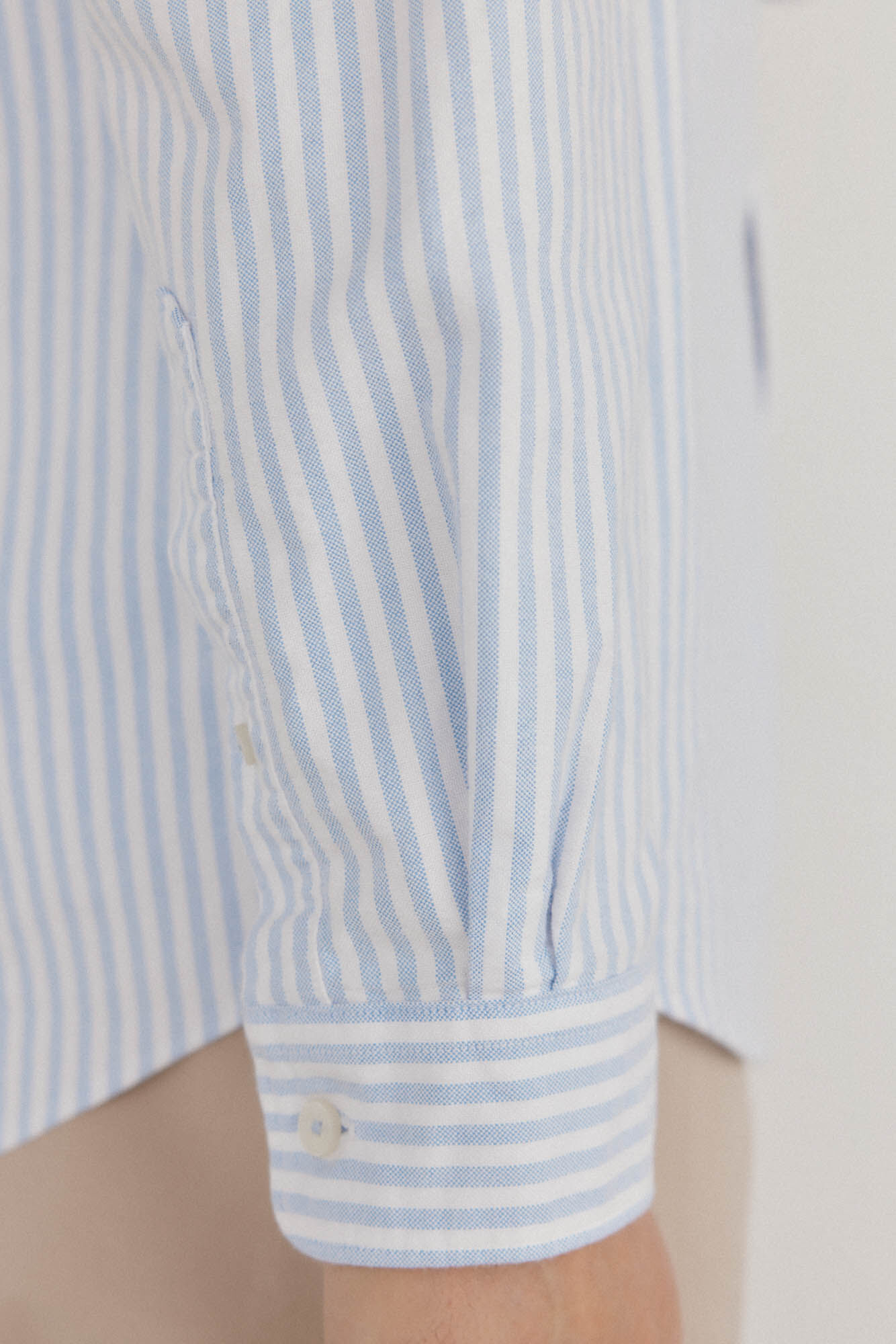 Pedro del Hierro Iconic Candela Stripe Oxford Shirt Blue