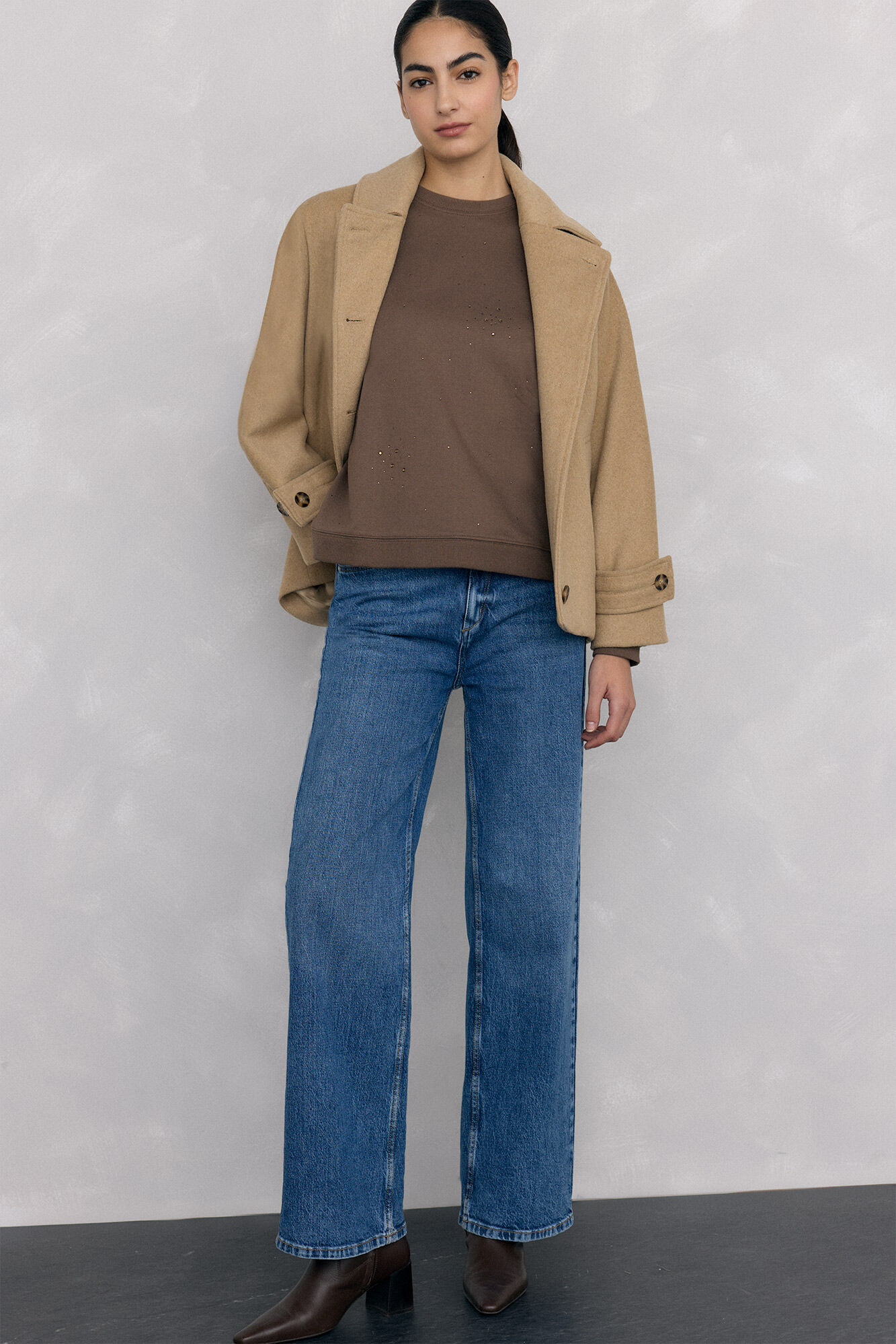 Pedro del Hierro Sudadera detalle beads