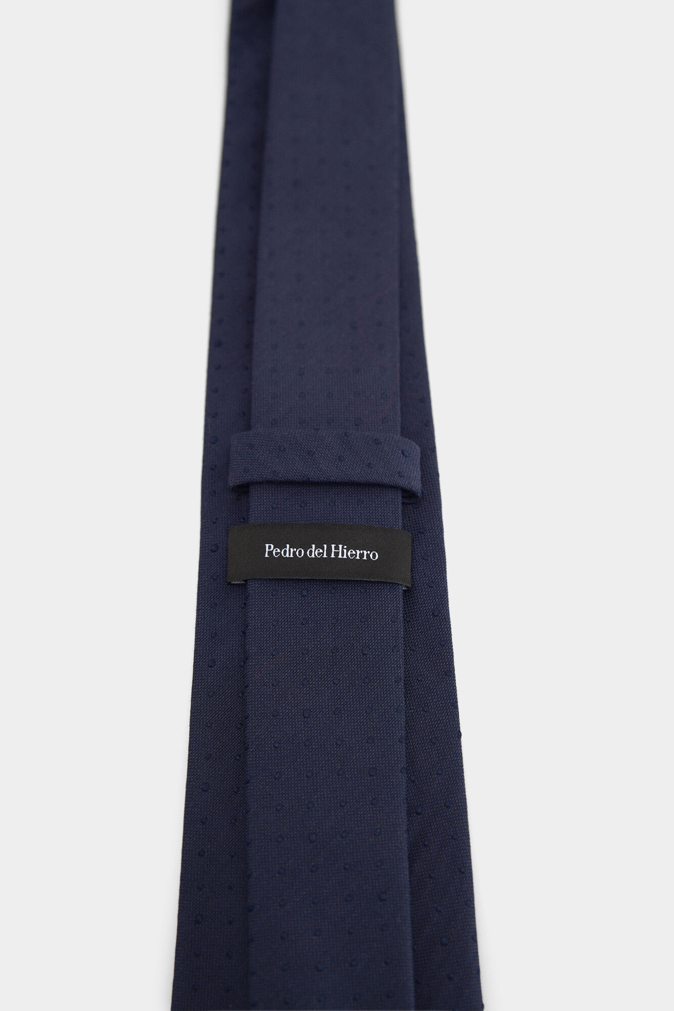 Pedro del Hierro Natural silk tie Blue