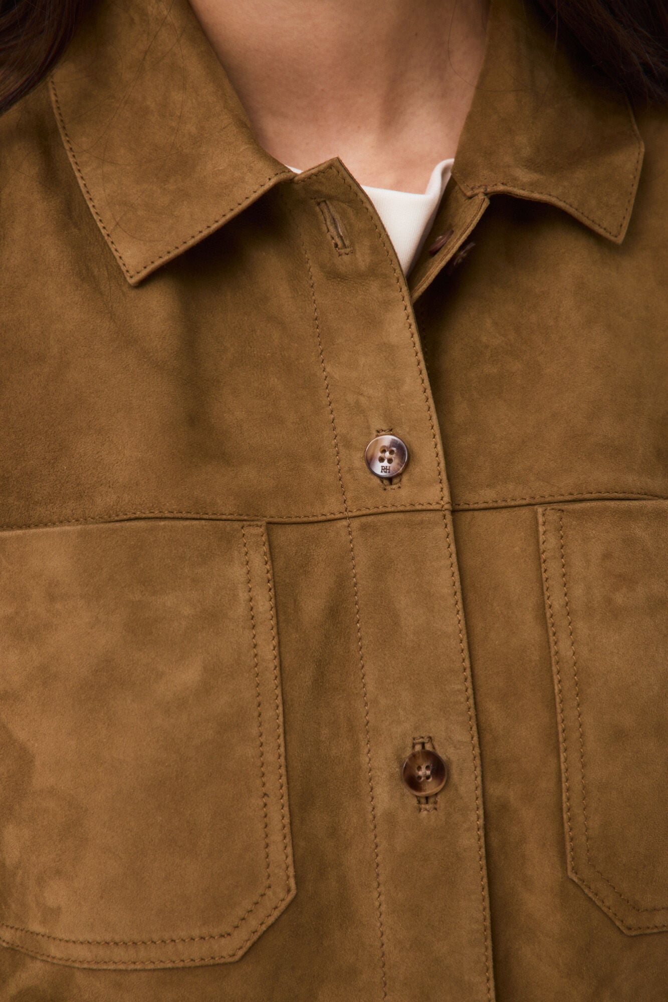 Pedro del Hierro Suede overshirt