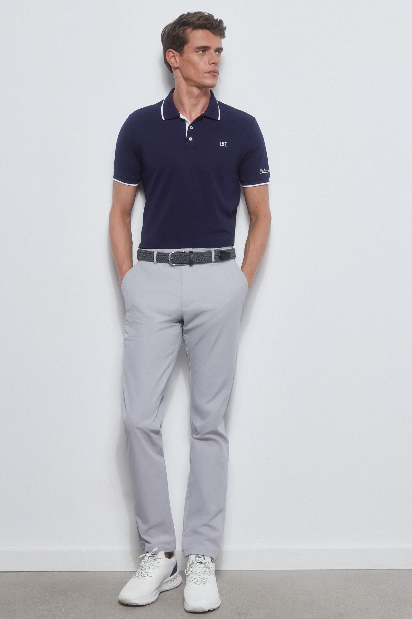 Pedro del Hierro Polo liso t&eacute;cnico GOLF Azul