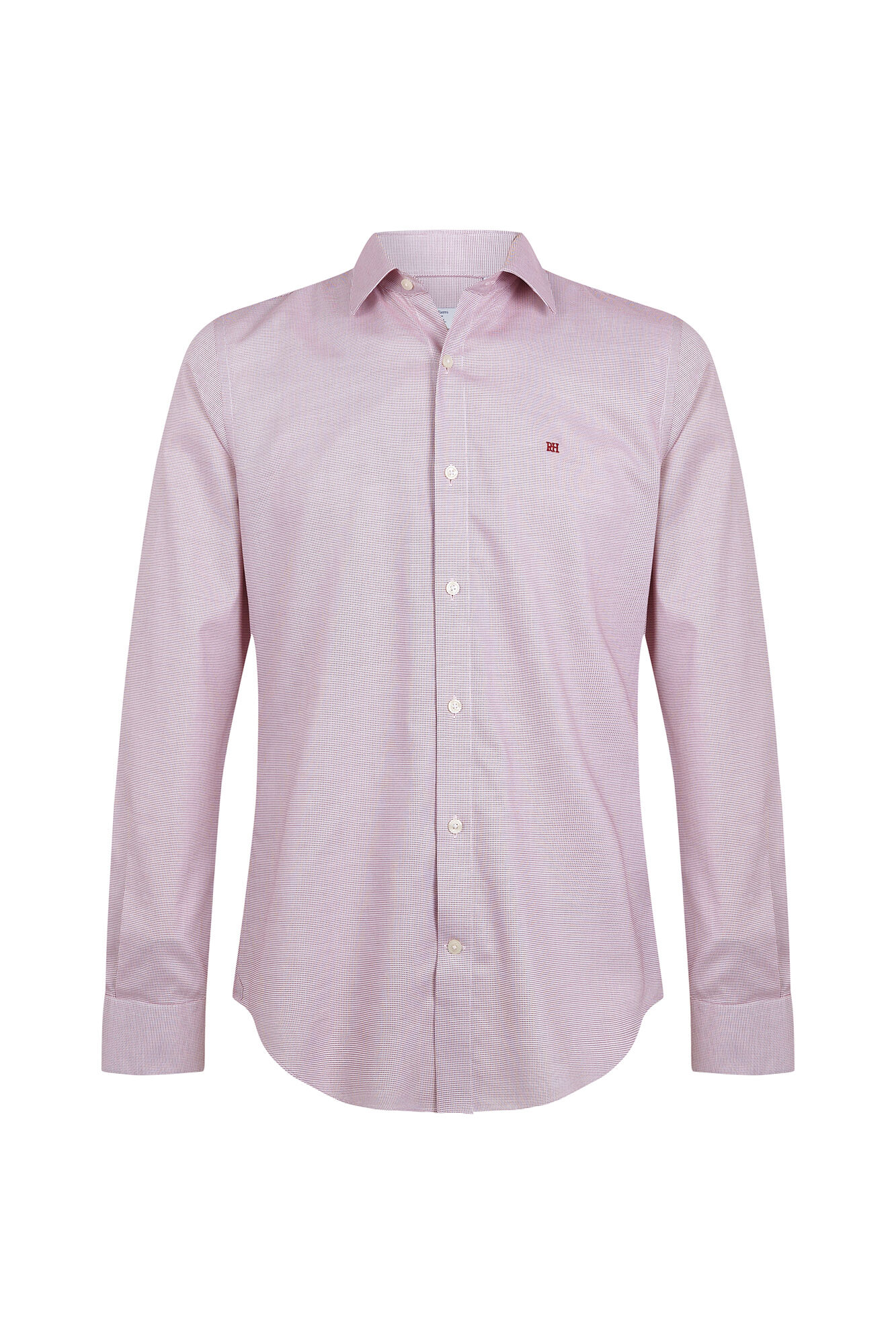 Pedro del Hierro Non-iron + anti-stain slim fit dress shirt Burgundy