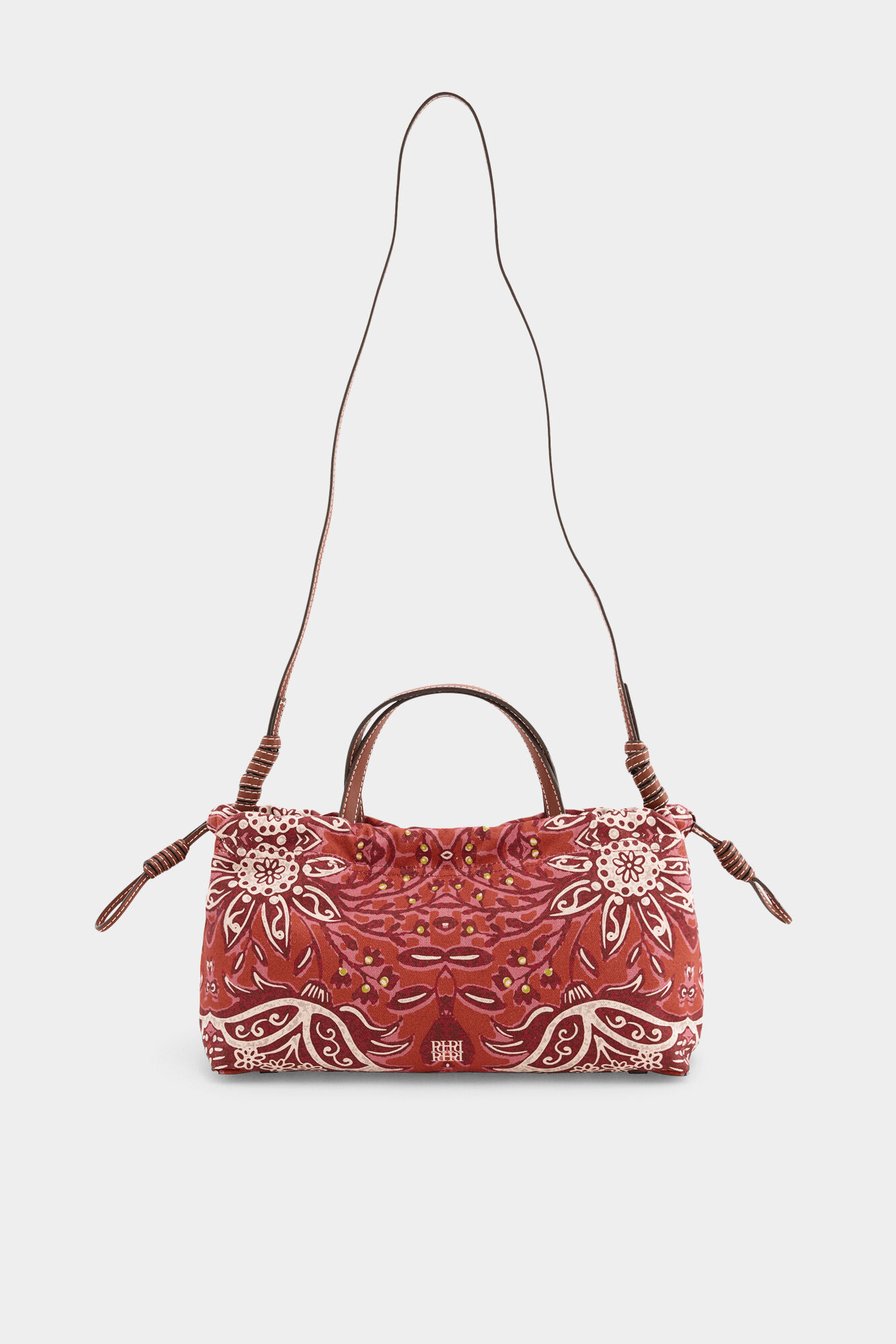 Pedro del Hierro Printed crossbody bag Beige