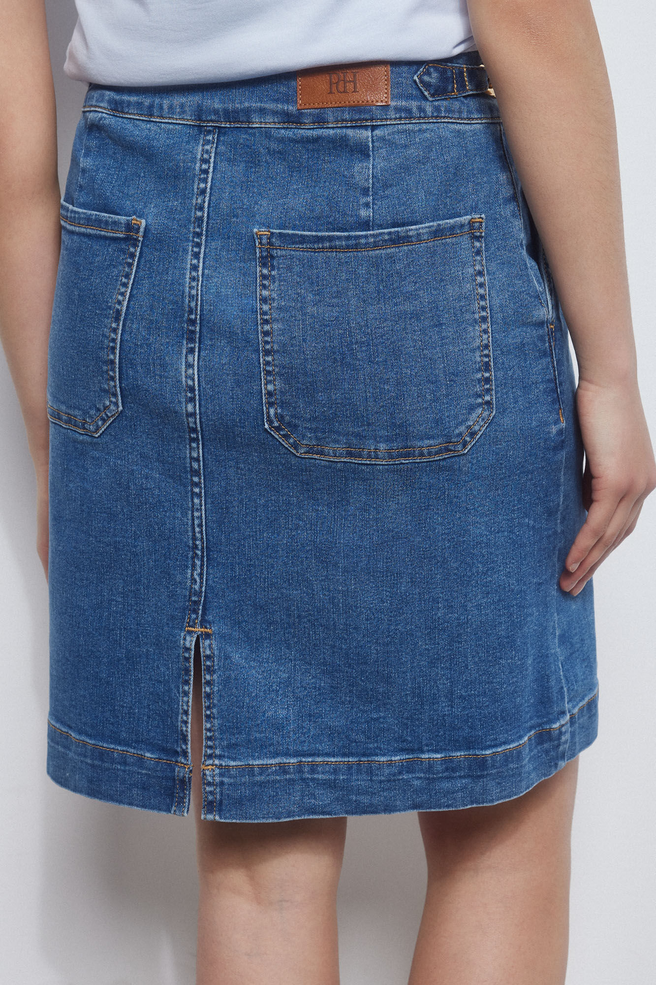 Pedro del Hierro Falda vaquera Azul