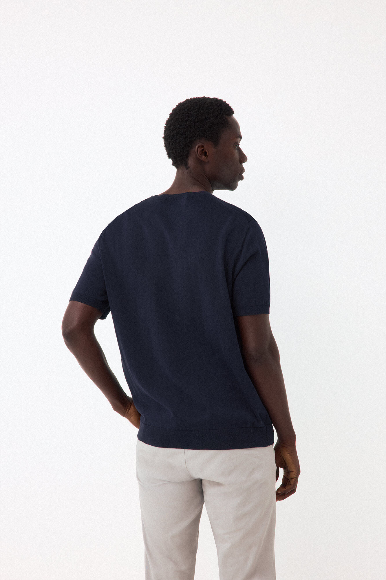 Pedro del Hierro Cotton premium jersey-knit T-shirt Blue