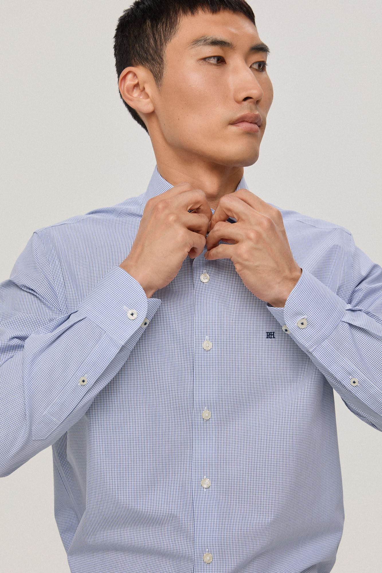 Pedro del Hierro Camisa vestir non iron y antimanchas rayas classic fit Blue