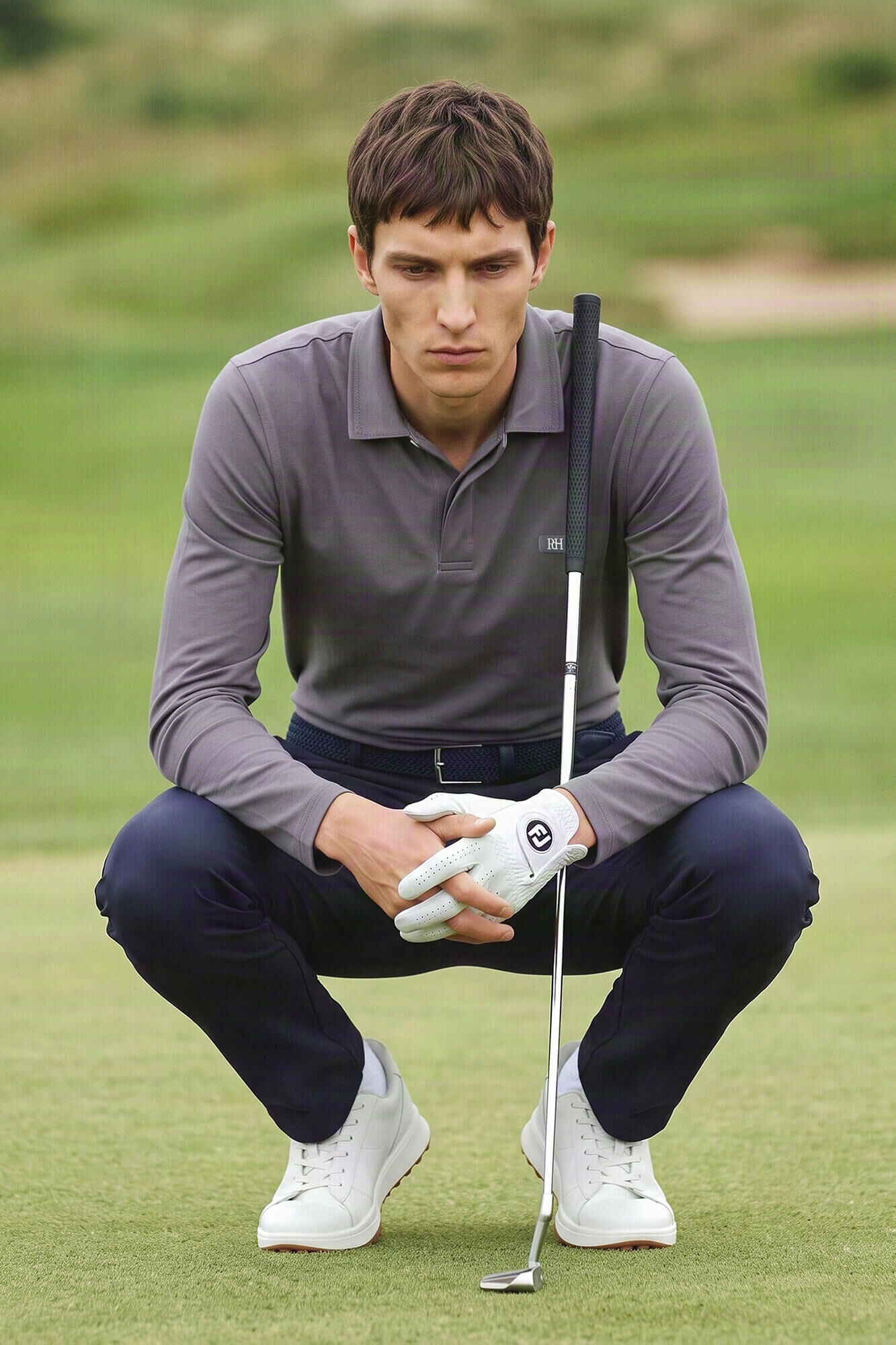 Pedro del Hierro Long sleeve technical golf polo shirt