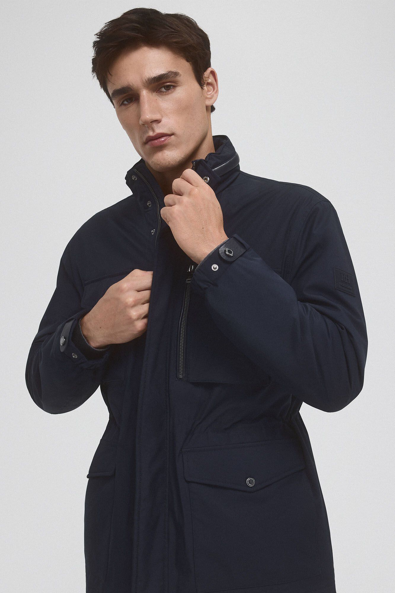 Pedro del Hierro Jacket with four pockets Blue