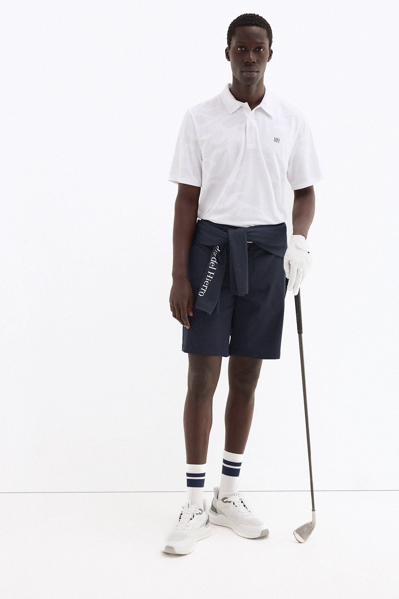 Pedro del Hierro Jacquard golf polo shirt