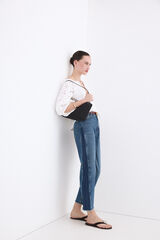 Pedro del Hierro Top manga cotovelo vazado Branco