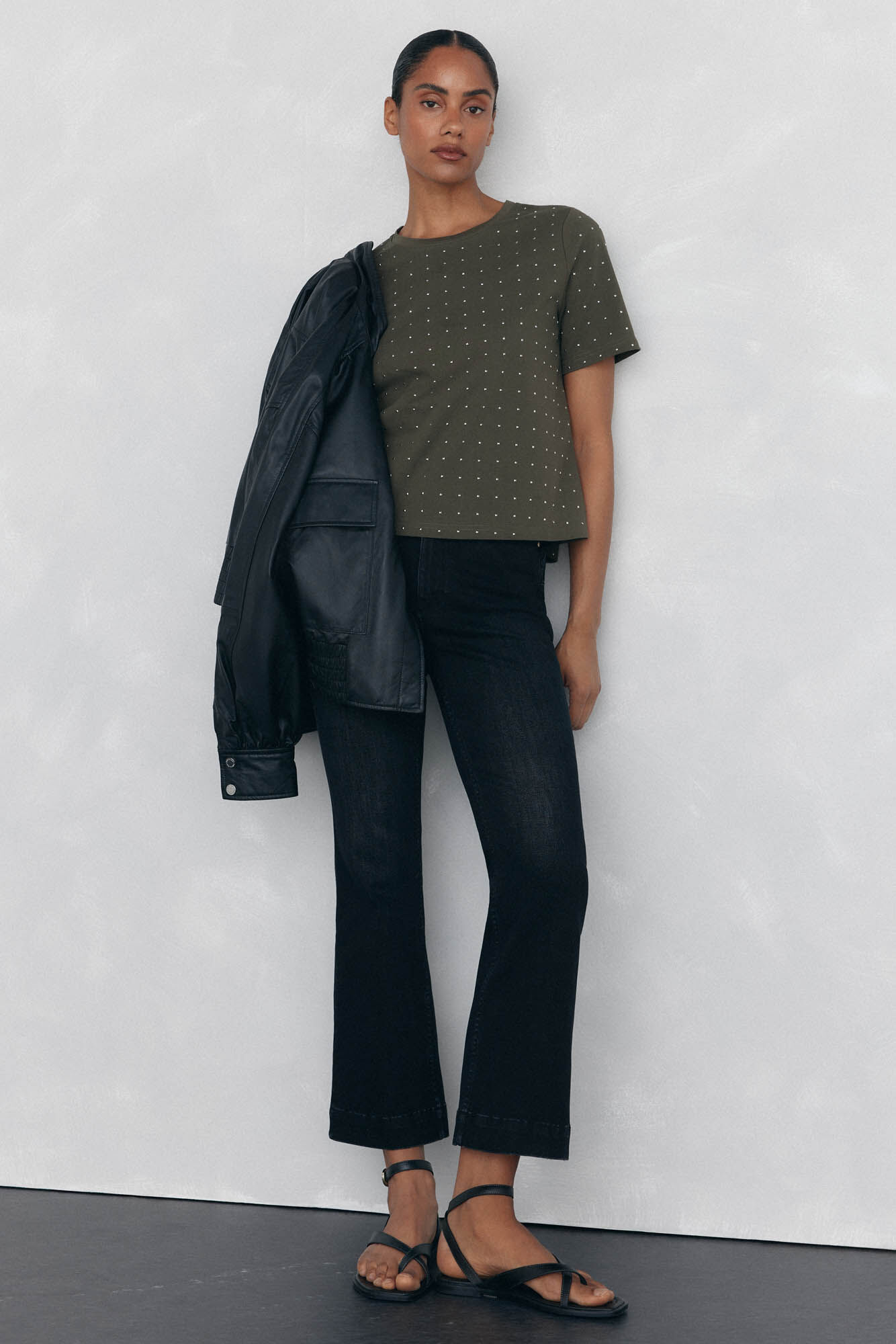 Pedro del Hierro Jeans push up flare cropped