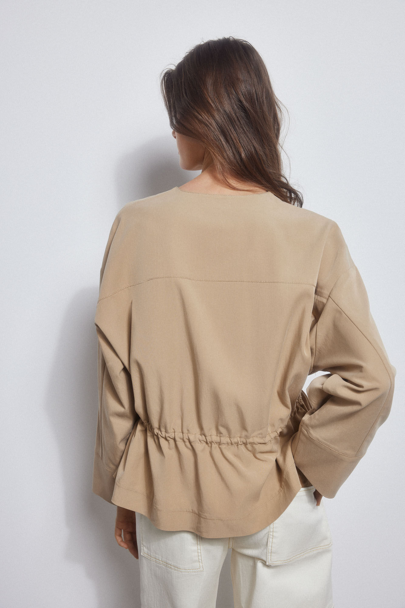 Pedro del Hierro Fluid safari jacket Brown