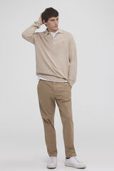 Pedro del Hierro Slim fit Premium Flex chinos Beige