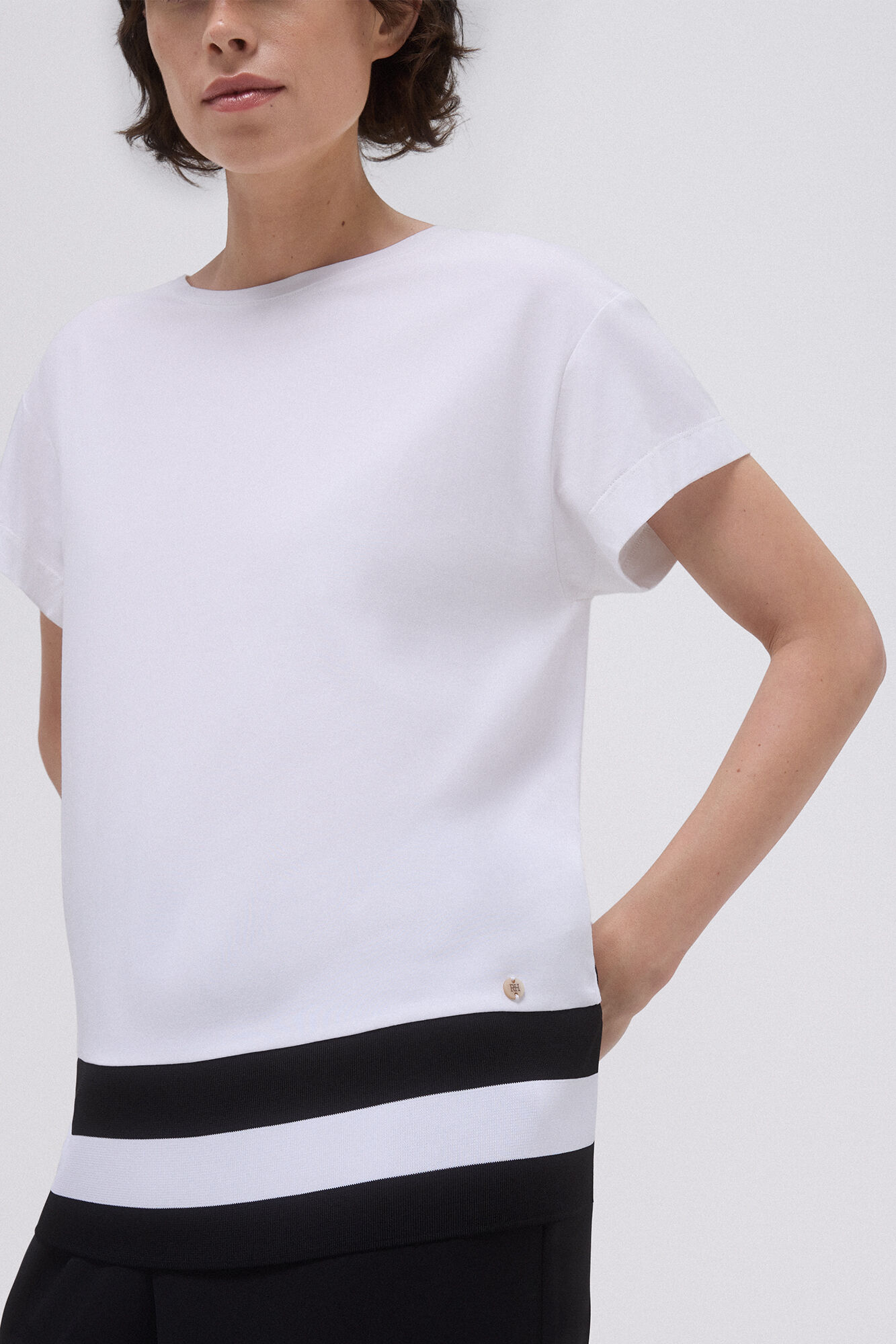 Pedro del Hierro Short-sleeved T-shirt Beige