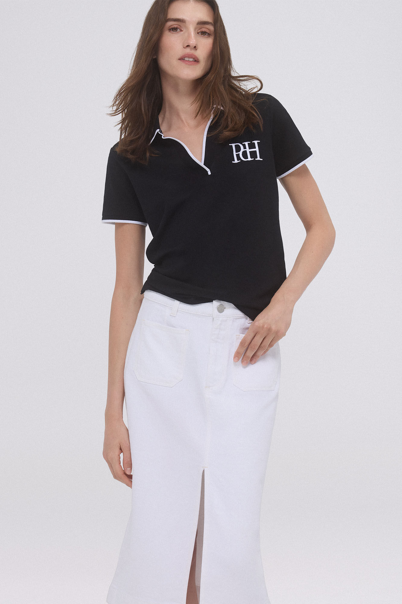 Pedro del Hierro Polo manga corta Negro