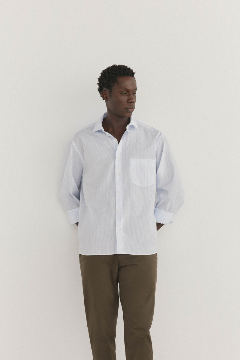 pedro del hierro Camisa rayas popelín Envío gratis Ropa