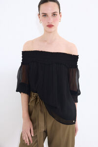 Pedro del Hierro Blusa gasa engomada