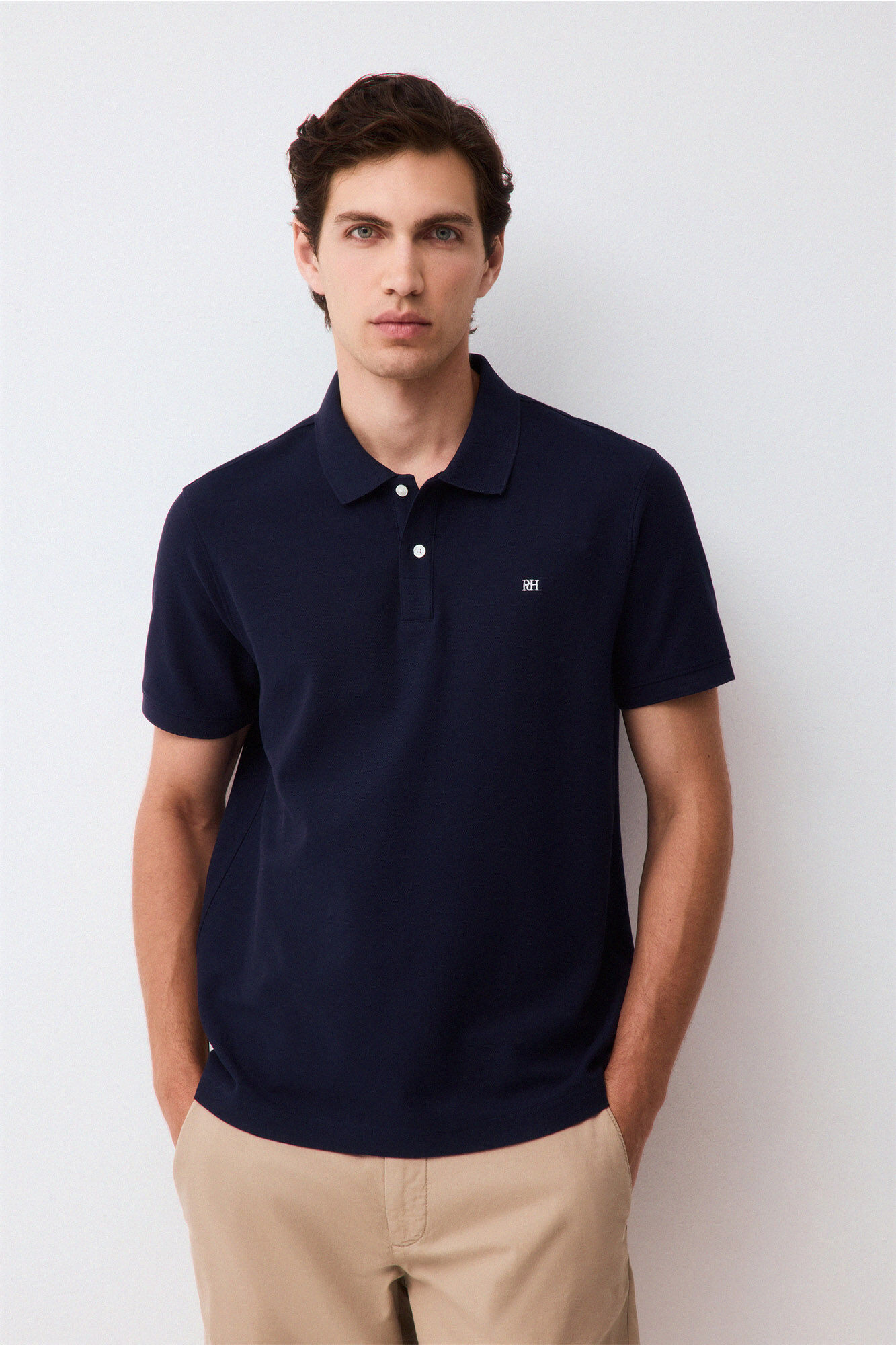 Pedro del Hierro Polo b&aacute;sico slim piqu&eacute;