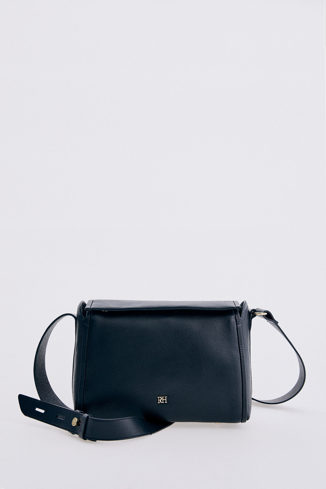 Pedro del Hierro Leather crossbody bag Black