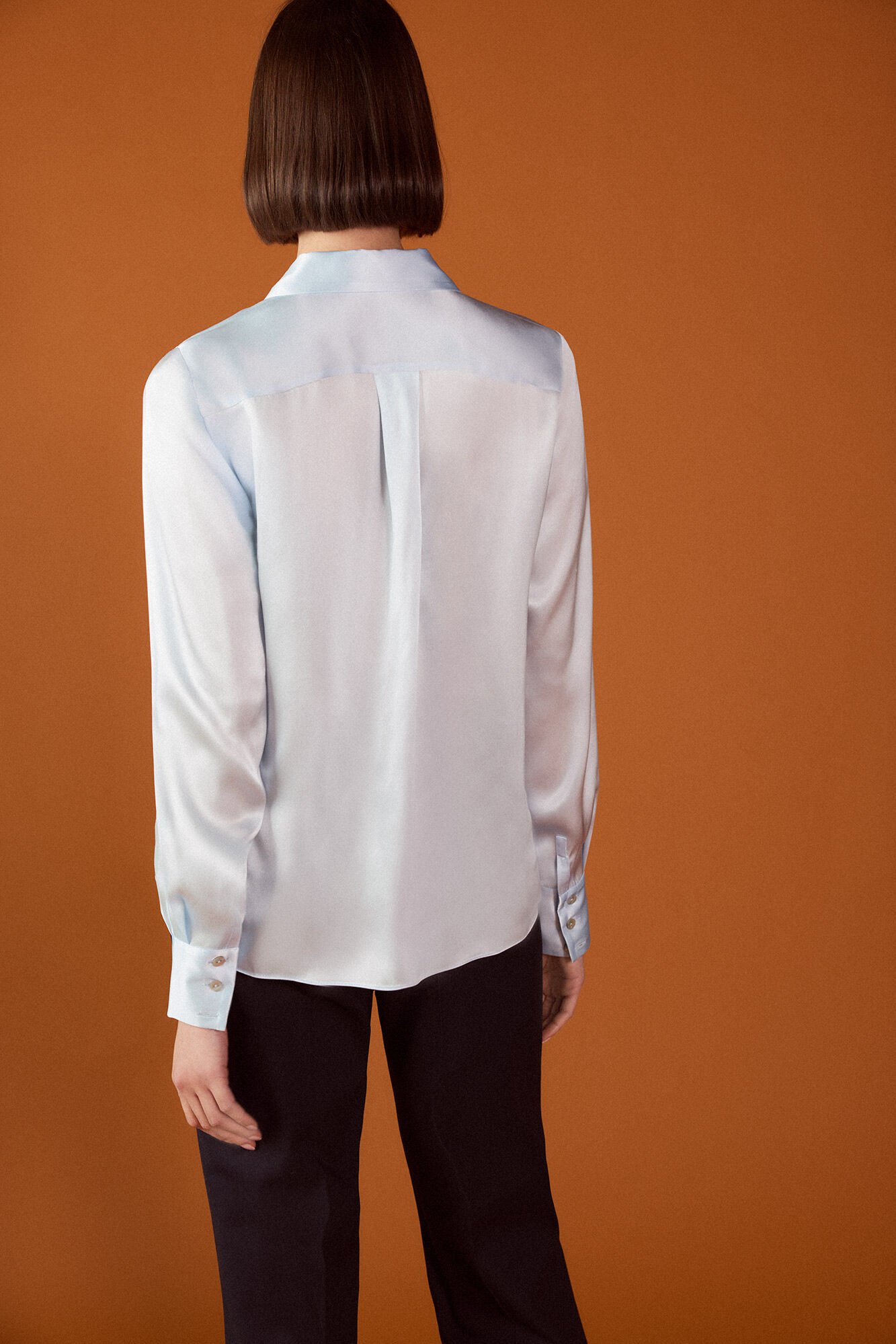 TFP by Tamara Falc&oacute; Silk blouse Blue