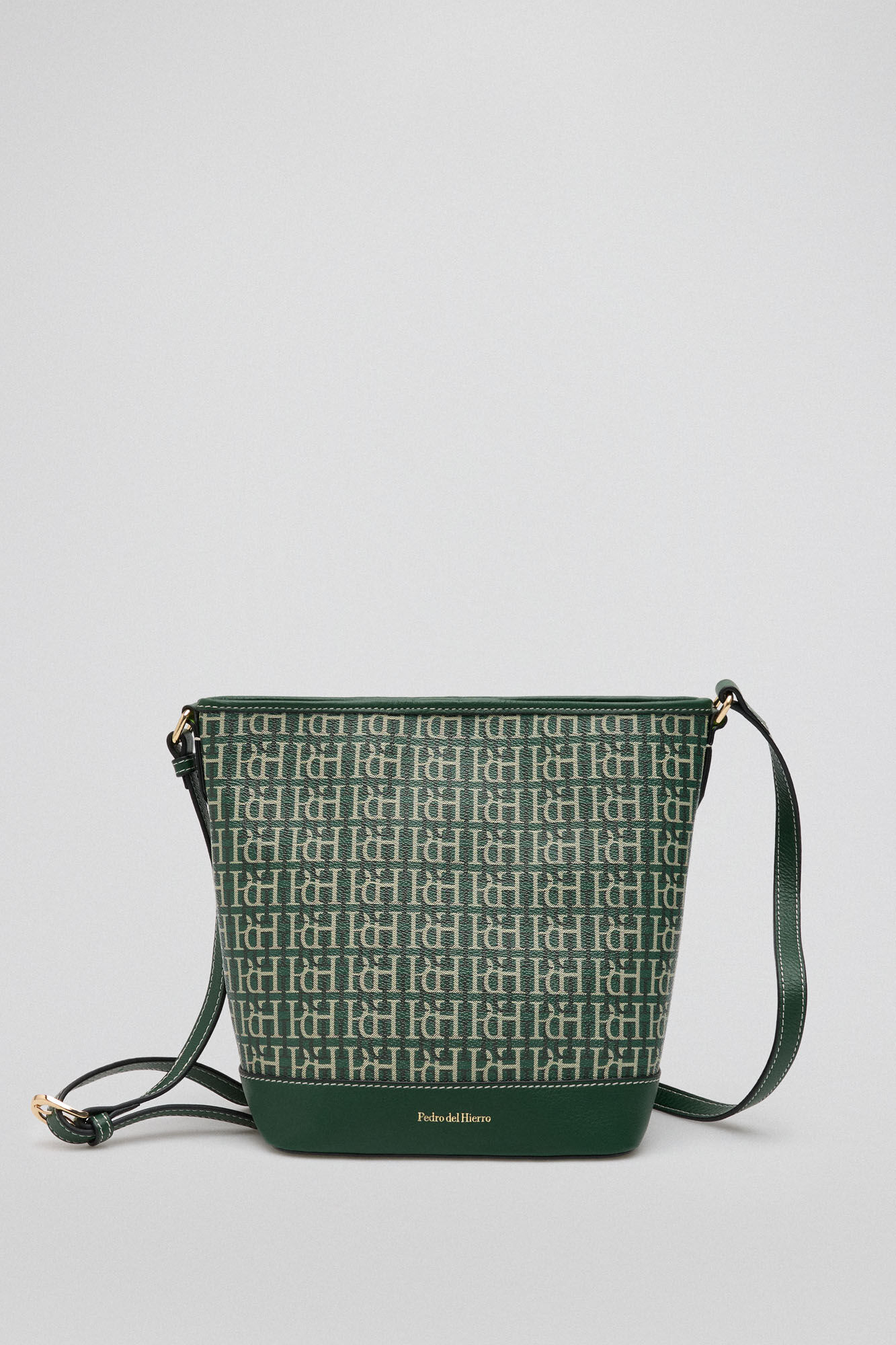 Pedro del Hierro Bucket bag with logo Green